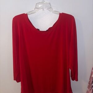 Chico's Vibrant Red Long Sleeve Top